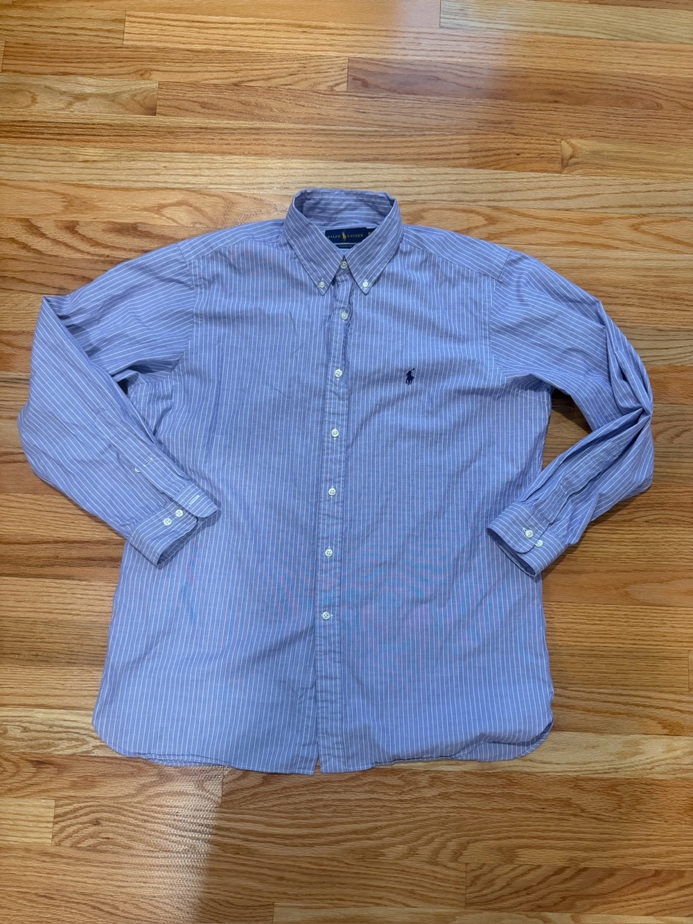 Ralph Lauren Classic Fit Men’s Purple Striped Button-Down Shirt 16½ 32/33